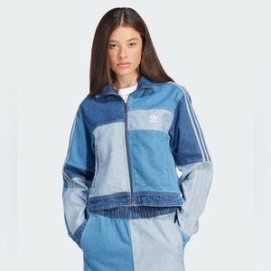 Adidas KSENIASCHNAIDER DENIM PATCHWORK TRACK TOP